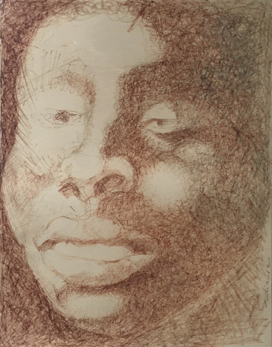 Iba N'Diaye - Face study