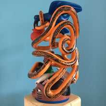 Load image into Gallery viewer, Kifouli Dossou - Snake and Bird Mask